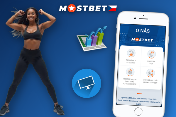 Notifikace o dostupné aktualizaci mobilní aplikace Mostbet s tlačítkem Aktualizovat