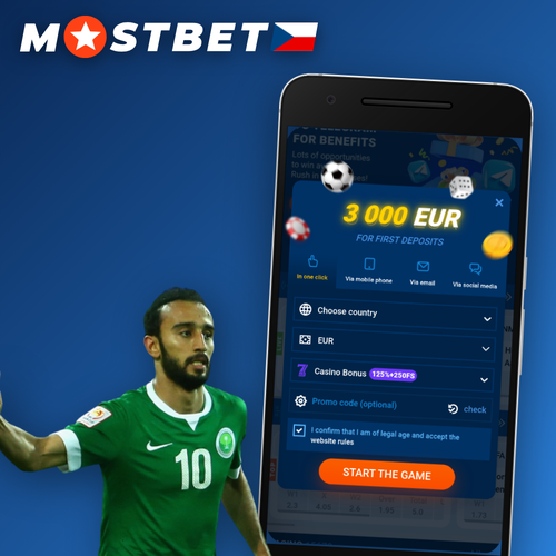Mostbet registrace na mobilní obrazovce s formulářem a tlačítkem pro odeslání