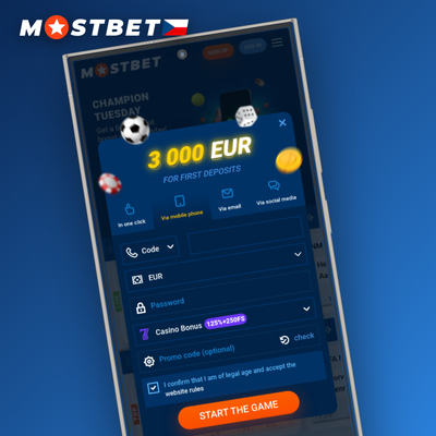 Mostbet registrace přes telefon s SMS ověřovacím kódem za méně než minutu