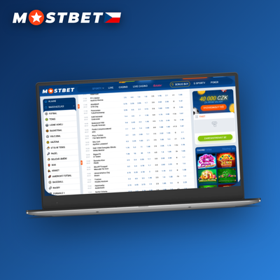 Plná verze Mostbet spuštěná v prohlížeči na monitoru bez nutnosti instalace